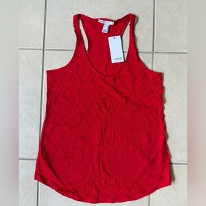 MNG by Mango Tank Top Women's MEDIUM Red Tank Top